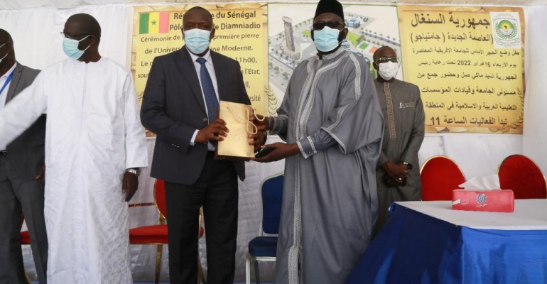Pose première pierre de l'Université Africaine Moderne de Diamniadio
